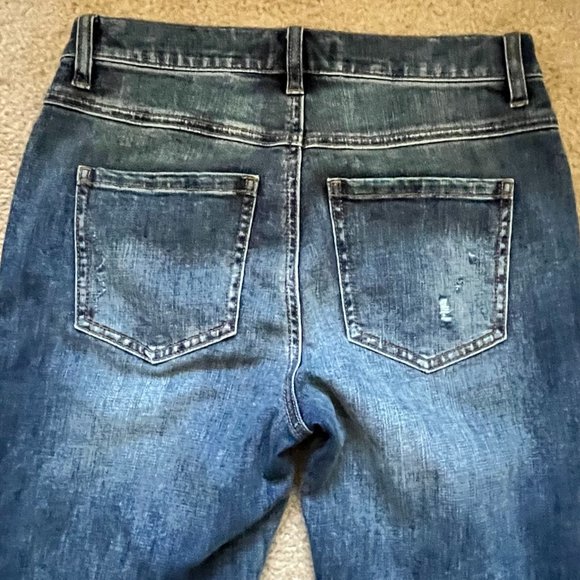 Cabi Button Fly Straight Paint Splatter Jeans Size 4 - Picture 9 of 9